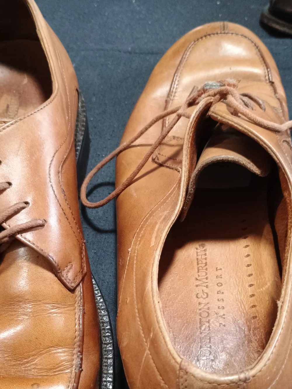 Men's Classic Lace-Up Leather Dress Shoes - Tan (251) 9.5M As Is